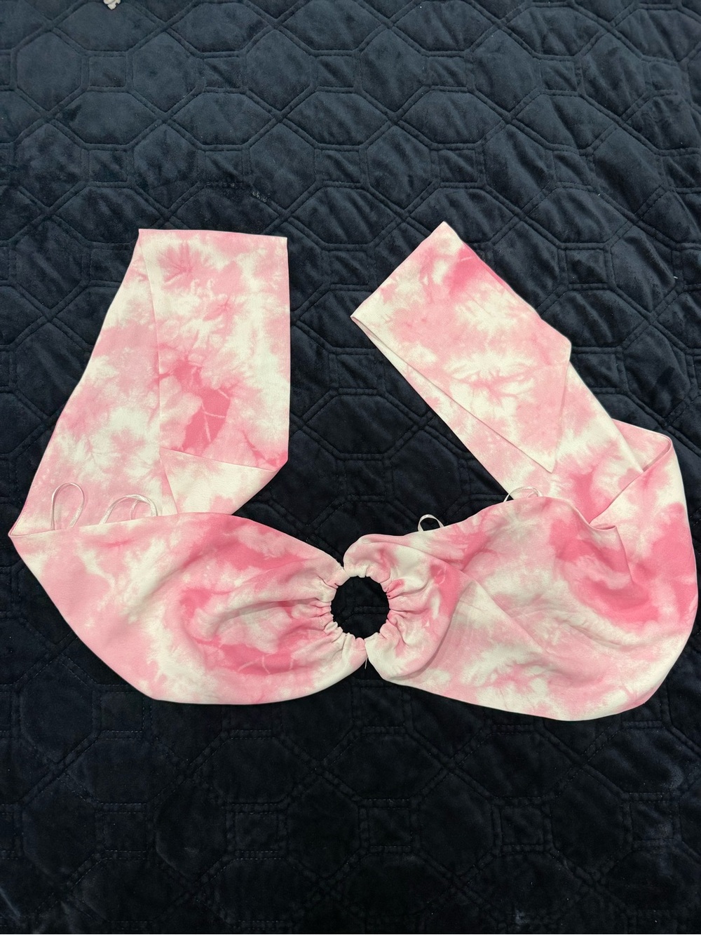 Topshop pink tube top ties in the back